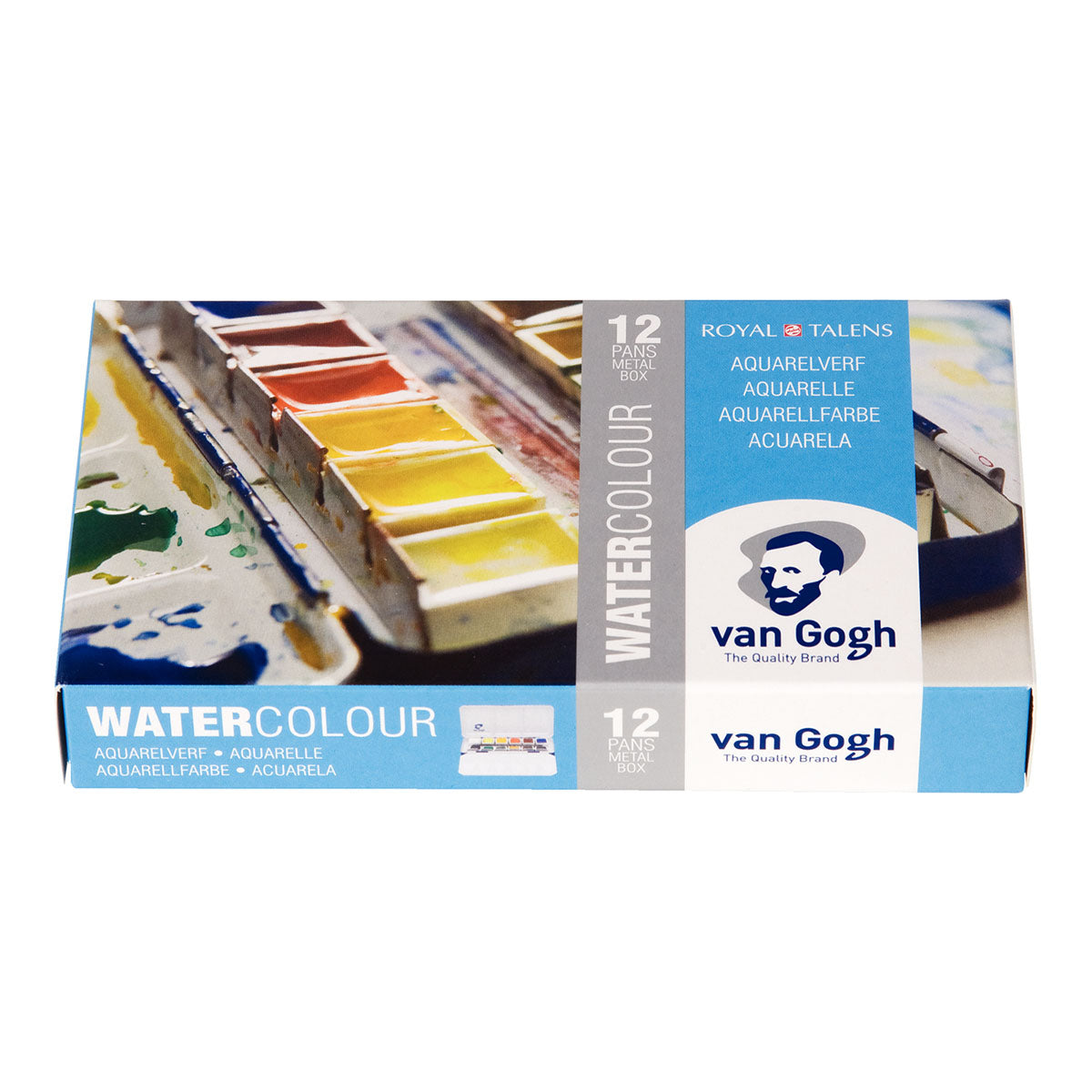 Van Gogh Watercolour Metal Case Half Pans 12 Set - image 1