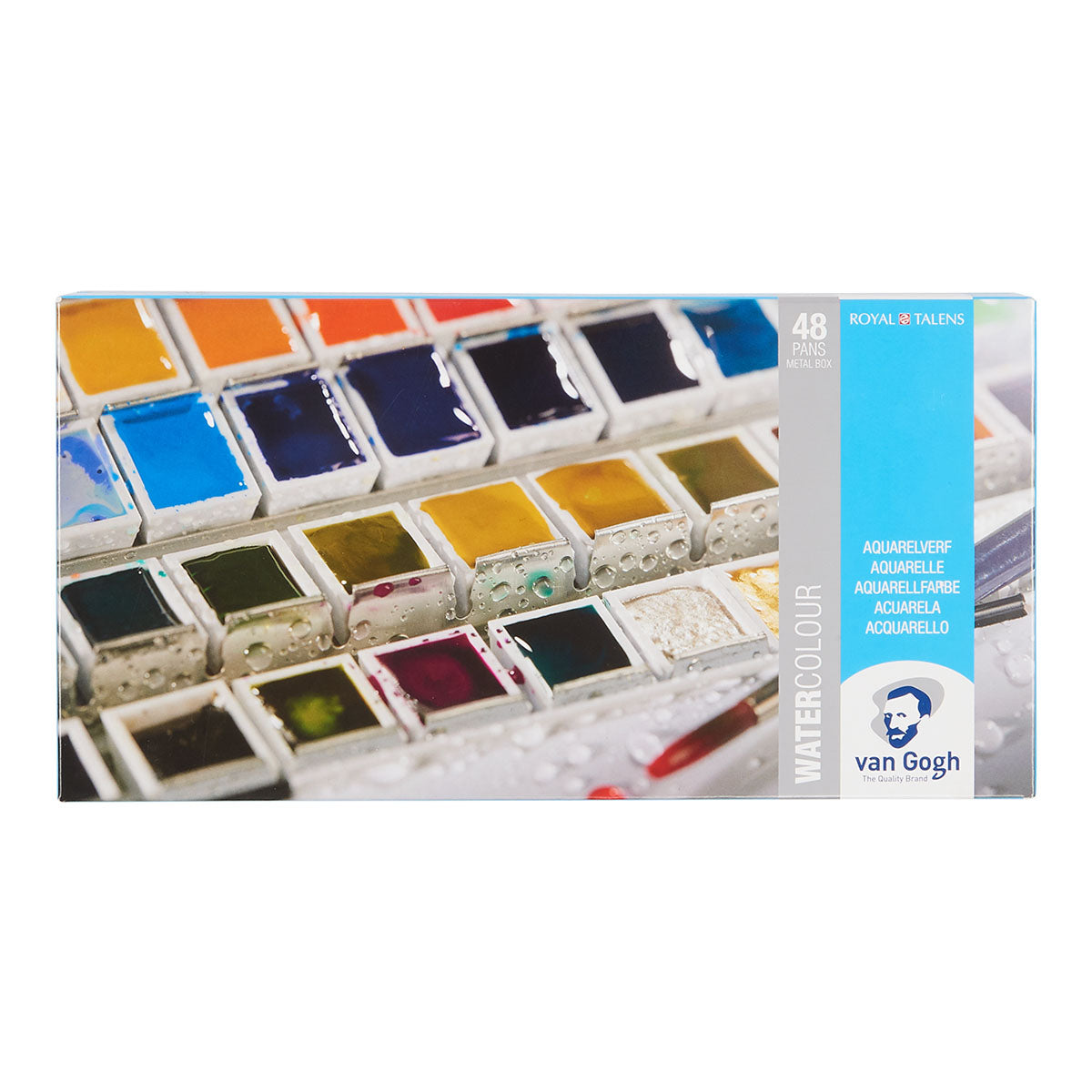 Van Gogh Watercolour Metal Case Half Pans 48 Set - image 1