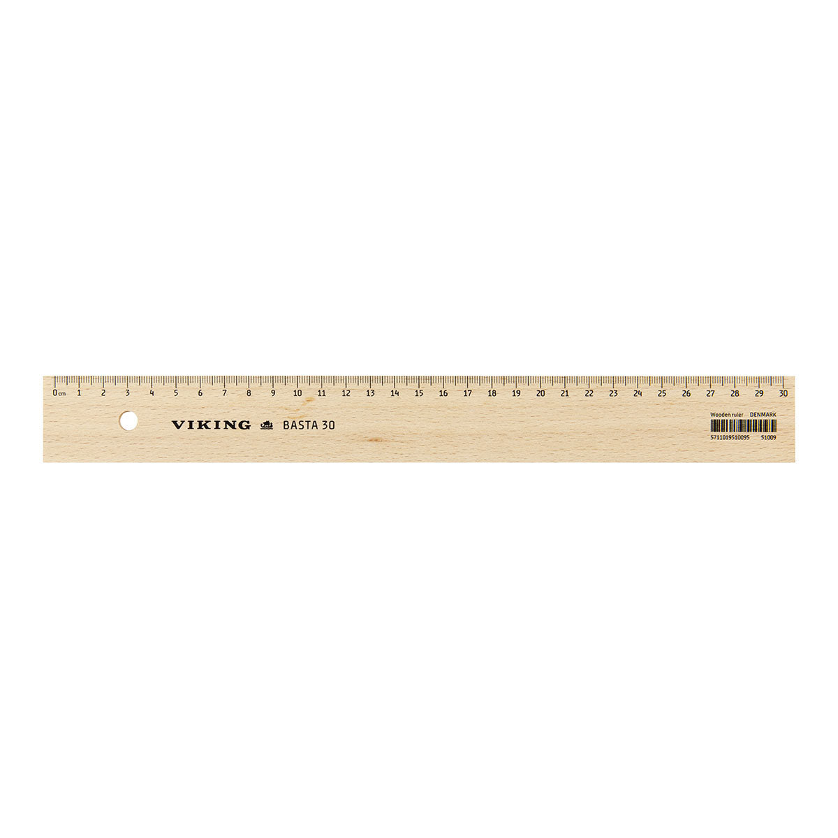 Viking Basta 30 Wooden Ruler, 30 cm - image 1