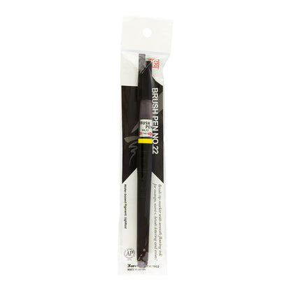 ZIG Kuretake Cartoonist Brush Pen No. 22 Black Medium - image 3