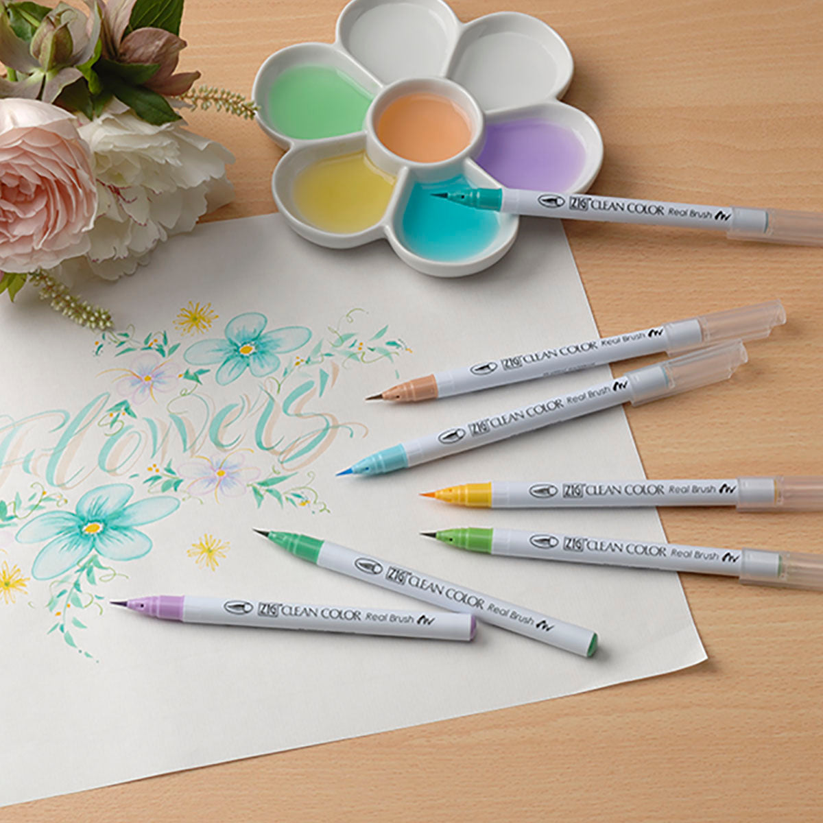 ZIG Kuretake Clean Color Real Brush Pen 48 Set - image 5