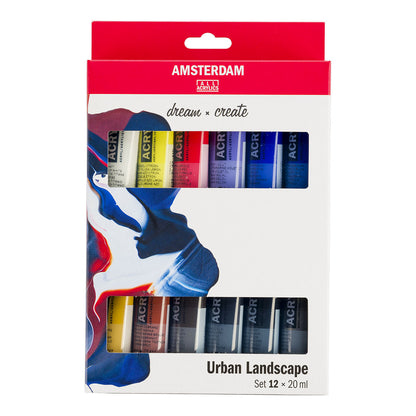Amsterdam Standard Acrylic Paint 20 ml 12 Set Urban Landscape - image 1