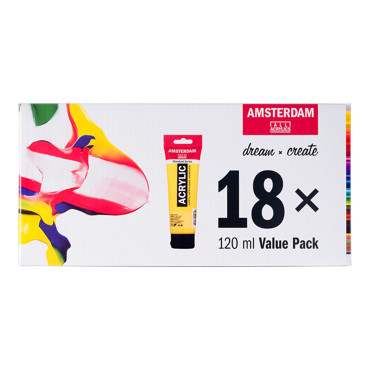 Amsterdam Standard Acrylic Paint 120 ml 18 Set Value Pack - image 1