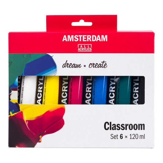 Amsterdam Standard Acrylic Paint 120 ml 6 Set Classroom - image 1