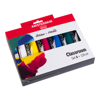 Amsterdam Standard Acrylic Paint 120 ml 6 Set Classroom - image 2