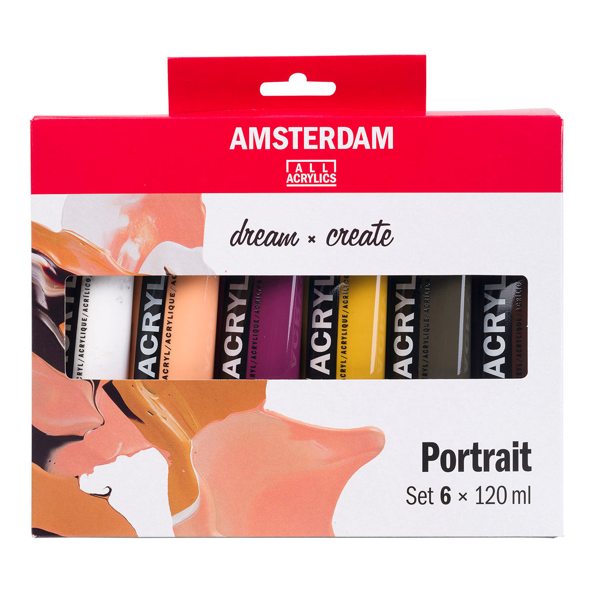 Amsterdam Standard Acrylic Paint 120 ml 6 Set Portrait - image 1