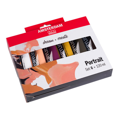 Amsterdam Standard Acrylic Paint 120 ml 6 Set Portrait - image 2