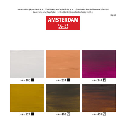Amsterdam Standard Acrylic Paint 120 ml 6 Set Portrait - image 4