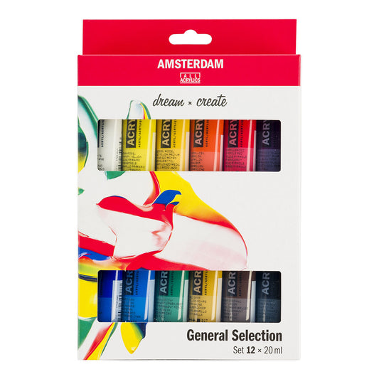 Amsterdam Standard Acrylic Paint 20 ml 12 Set General Selection - image 1