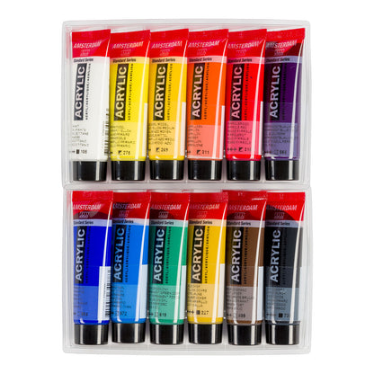 Amsterdam Standard Acrylic Paint 20 ml 12 Set General Selection - image 3