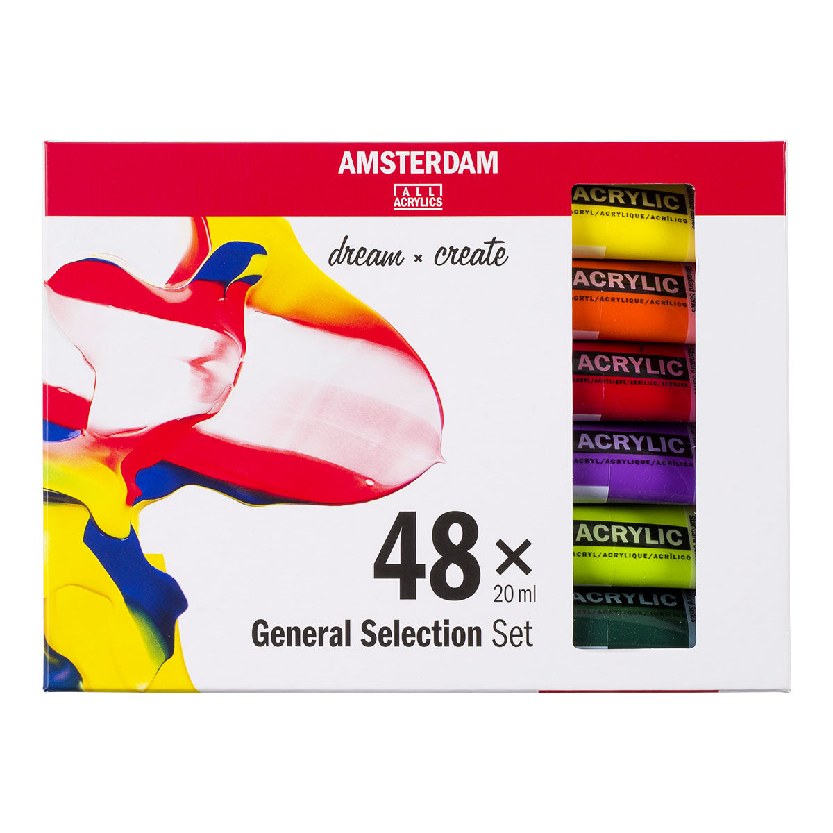 Amsterdam Standard Acrylic Paint 20 ml 48 Set General Selection - image 1
