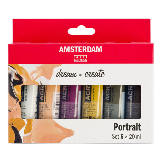 Amsterdam Standard Acrylic Paint 20 ml 6 Set Portrait - image 1