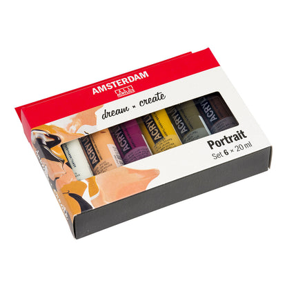 Amsterdam Standard Acrylic Paint 20 ml 6 Set Portrait - image 2
