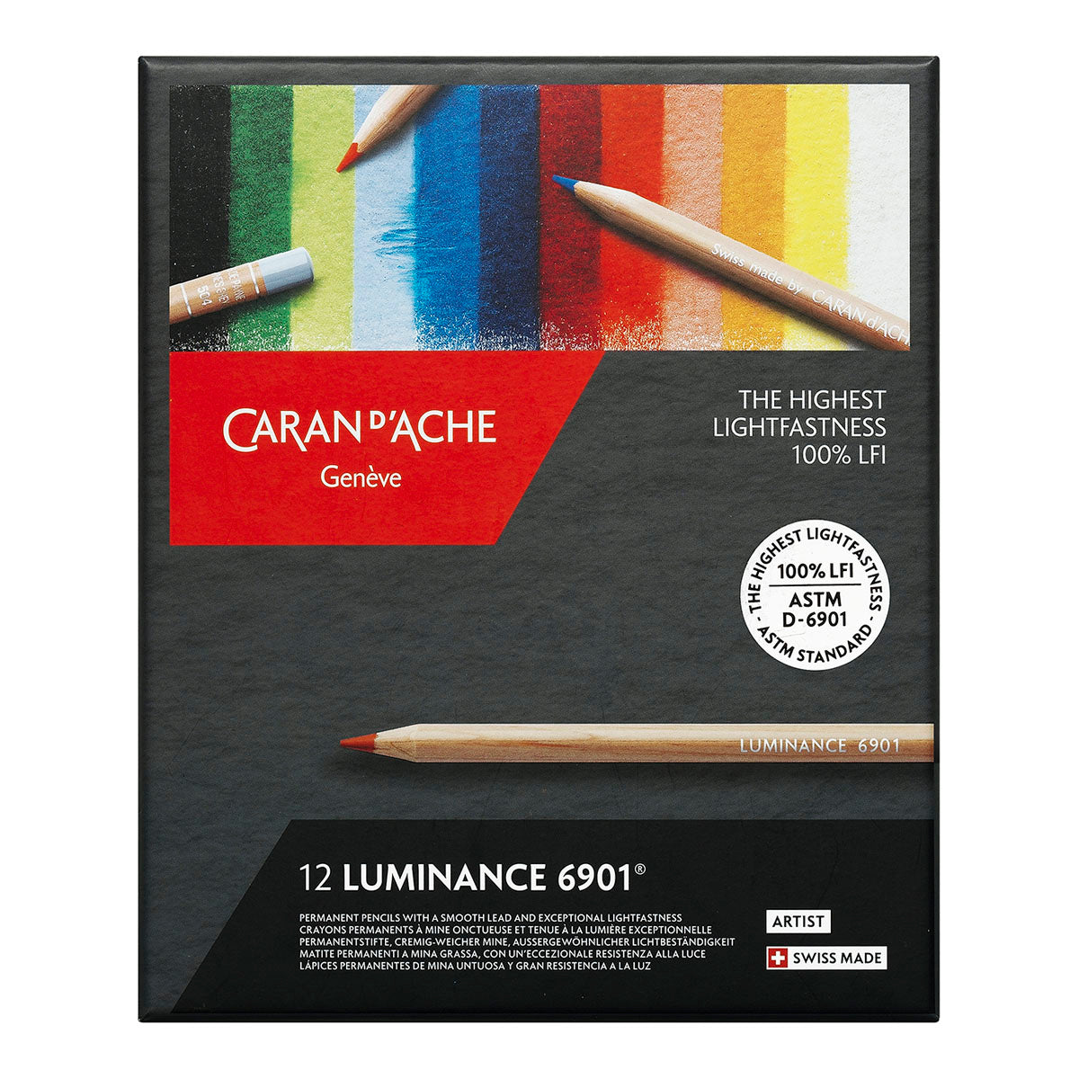 Caran d'Ache Luminance 6901 Coloured Pencils 12 Set - image 1