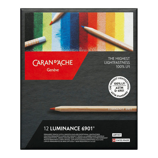 Caran d'Ache Luminance 6901 Coloured Pencils 12 Set - image 1