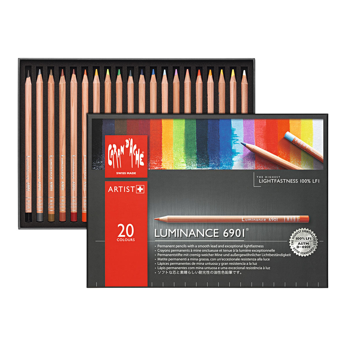Caran d'Ache Luminance 6901 Coloured Pencils 20 Set - image 2