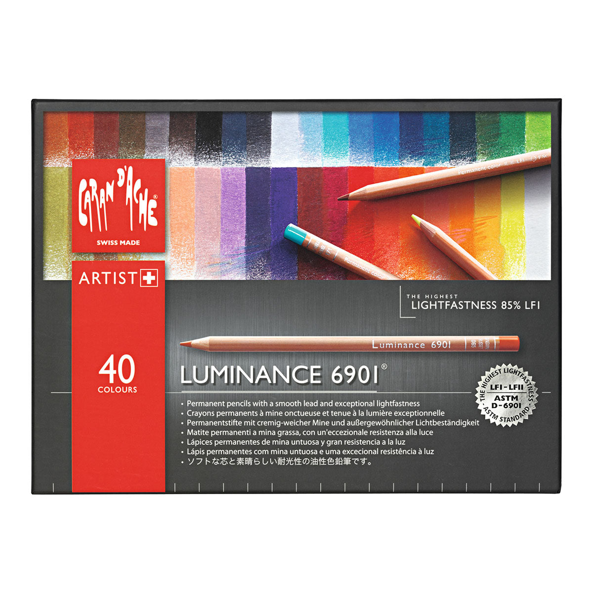Caran d'Ache Luminance 6901 Coloured Pencils 40 Set - image 1