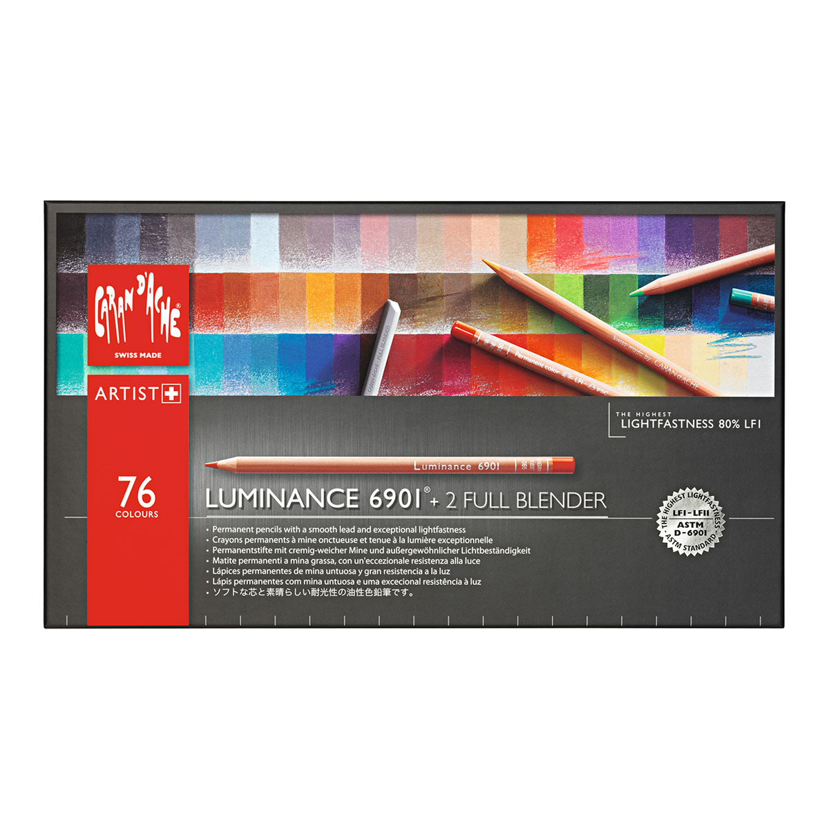 Caran d'Ache Luminance 6901 Coloured Pencils 76 Set - image 1