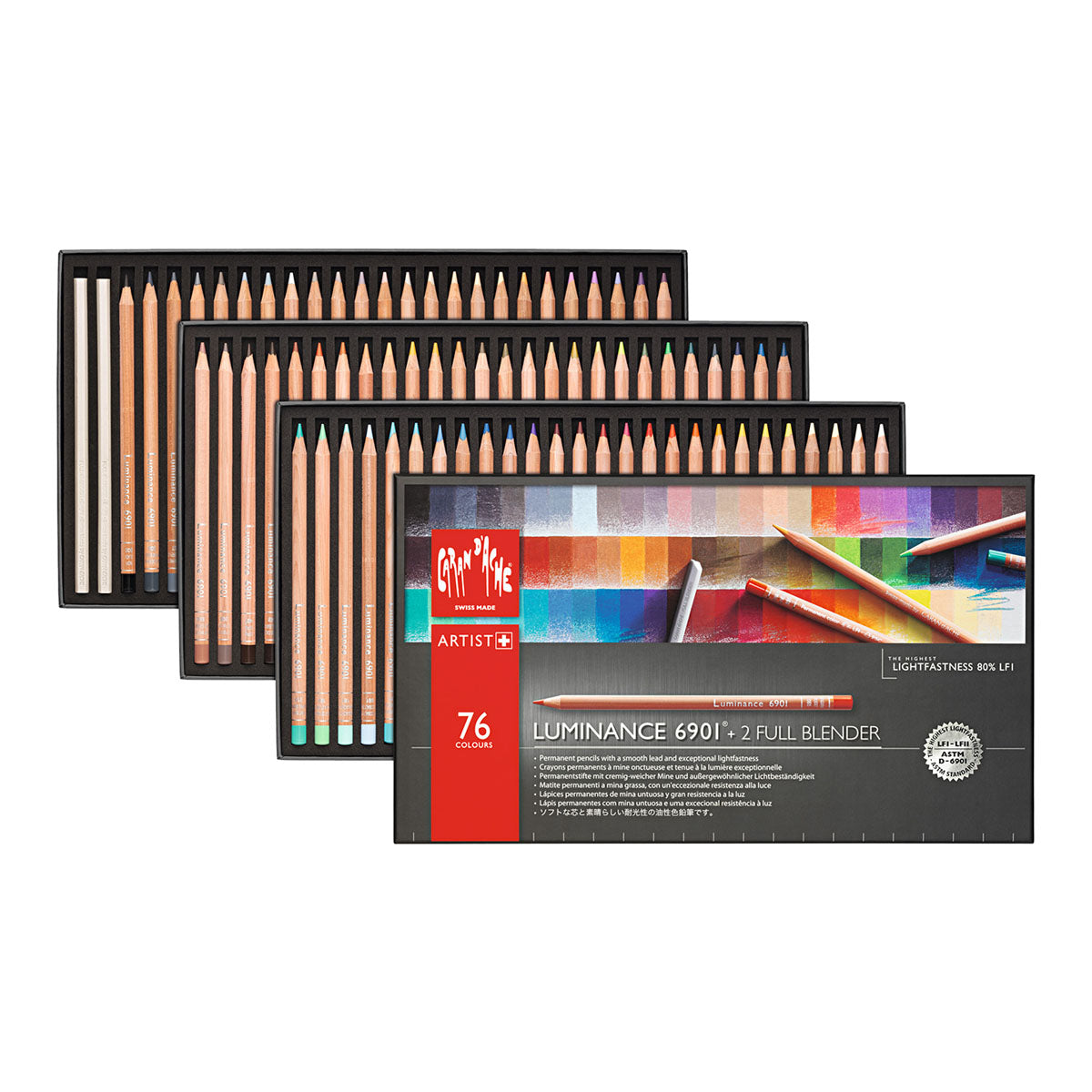 Caran d'Ache Luminance 6901 Coloured Pencils 76 Set - image 2