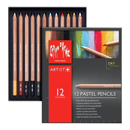 Caran d'Ache Pastel Coloured Pencils 12 Set - image 2