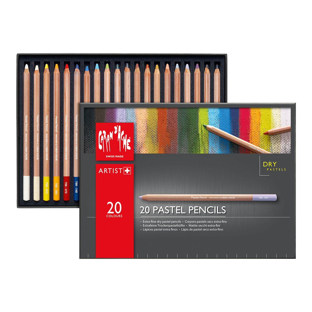 Caran d'Ache Pastel Coloured Pencils 20 Set - image 2
