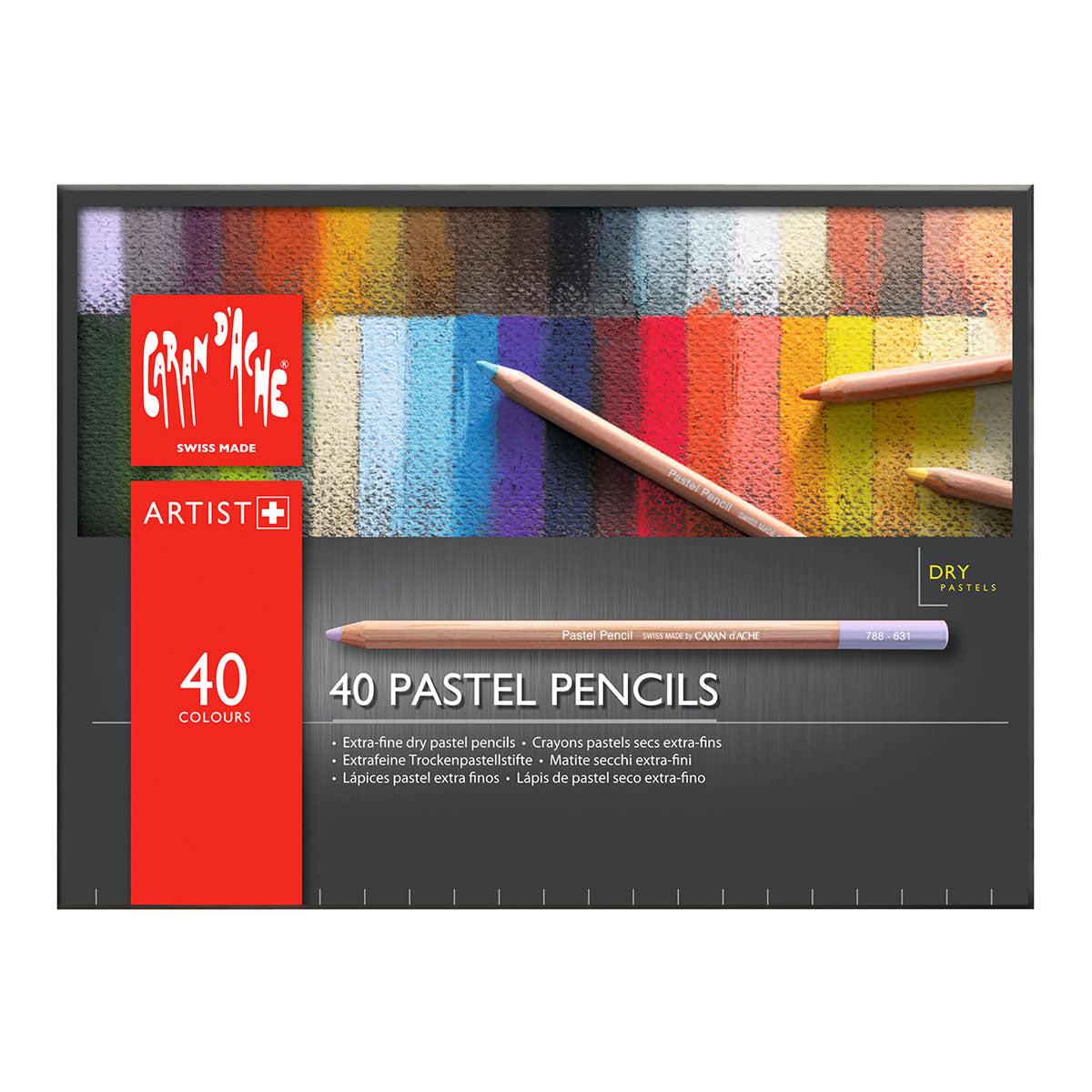 Caran d'Ache Pastel Coloured Pencils 40 Set - image 1