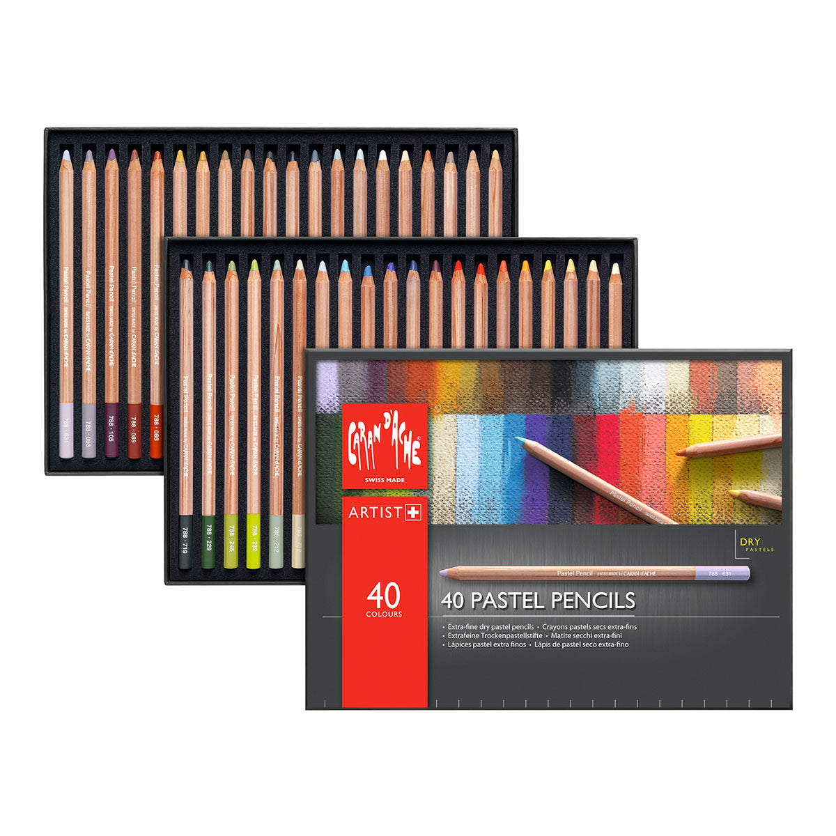 Caran d'Ache Pastel Coloured Pencils 40 Set - image 2