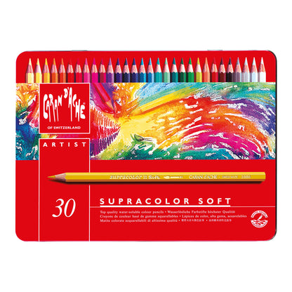 Caran d'Ache Supracolor Soft Aquarelle Coloured Pencils 30 Set - image 1