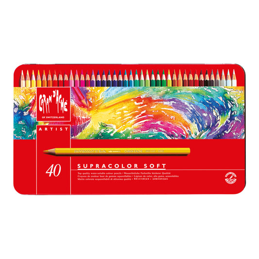 Caran d'Ache Supracolor Soft Aquarelle Coloured Pencils 40 Set - image 1