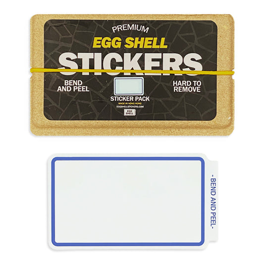 Egg Shell Stickers Blue Line Border 80 pcs - image 1
