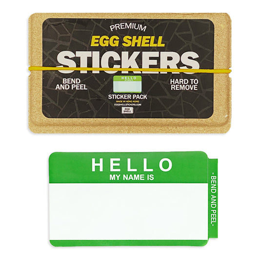 Egg Shell Stickers Hello Green 80 pcs - image 1
