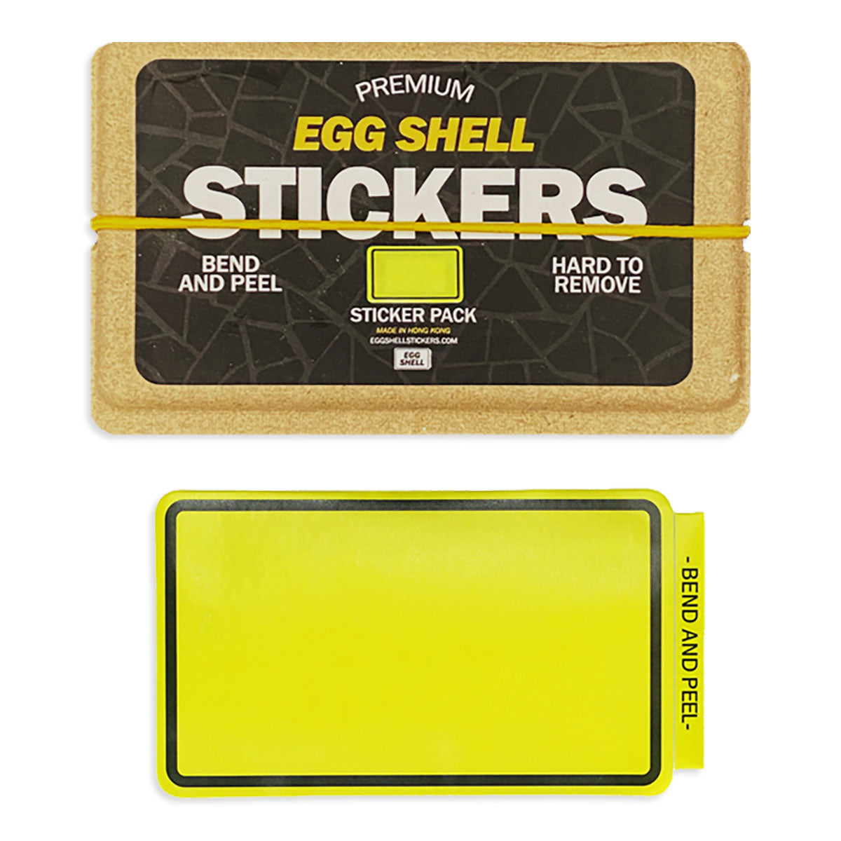 Egg Shell Stickers Yellow Line Border 80 pcs - image 1