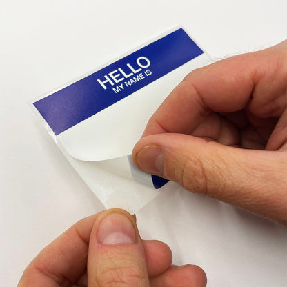 FLUX Eggshell Stickers 50 pcs Hello My Name Is Blue - image 2