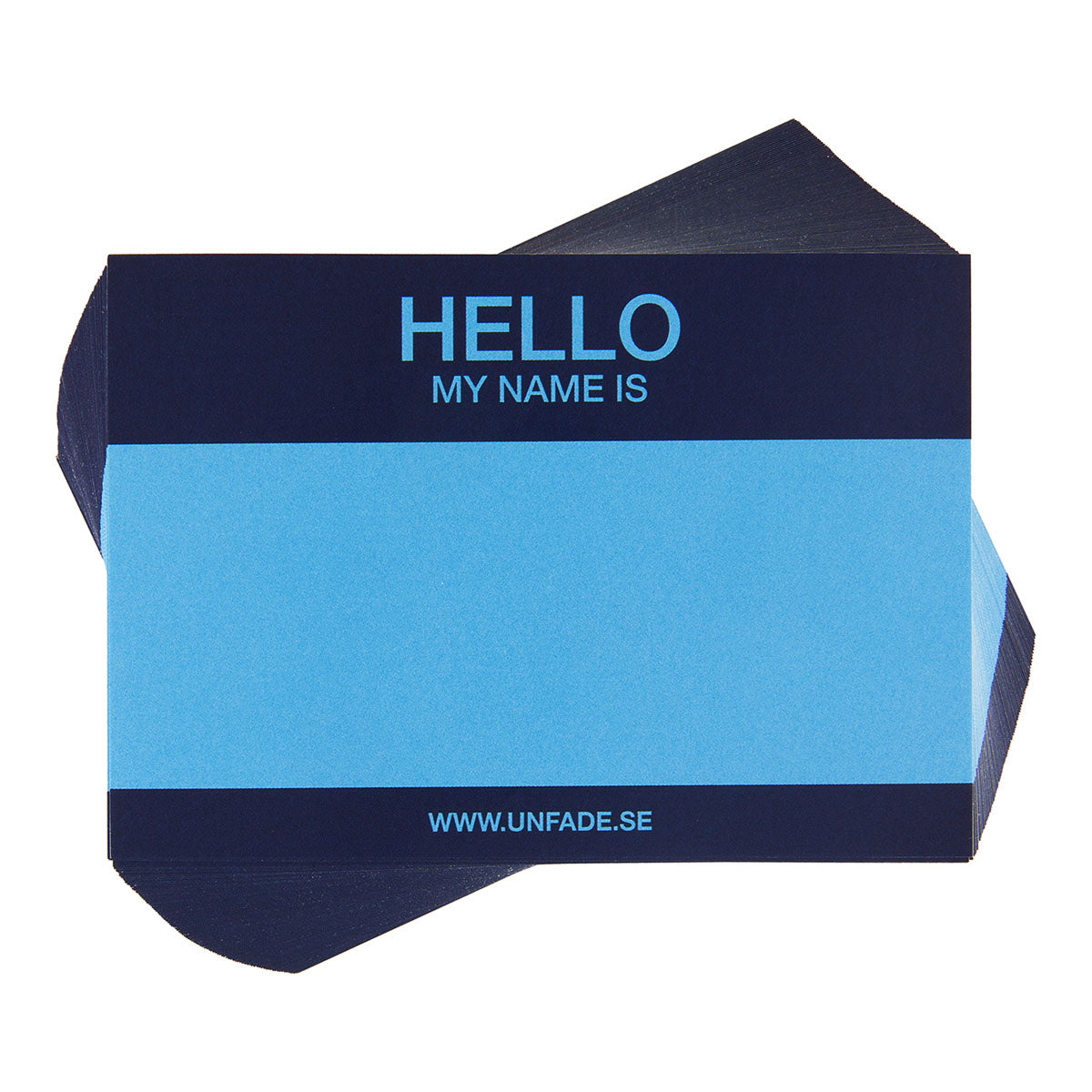Hello My Name Is Stickers Blue & Light Blue, 50 pcs - image 1