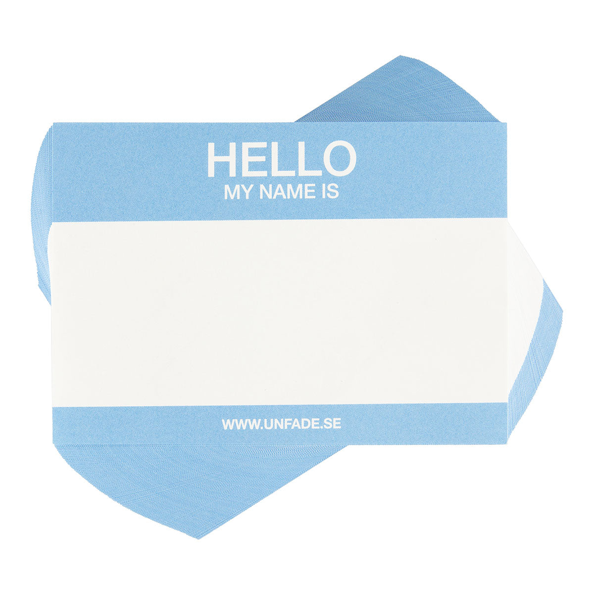 Hello My Name Is Stickers Light Blue, 50 pcs - image 1
