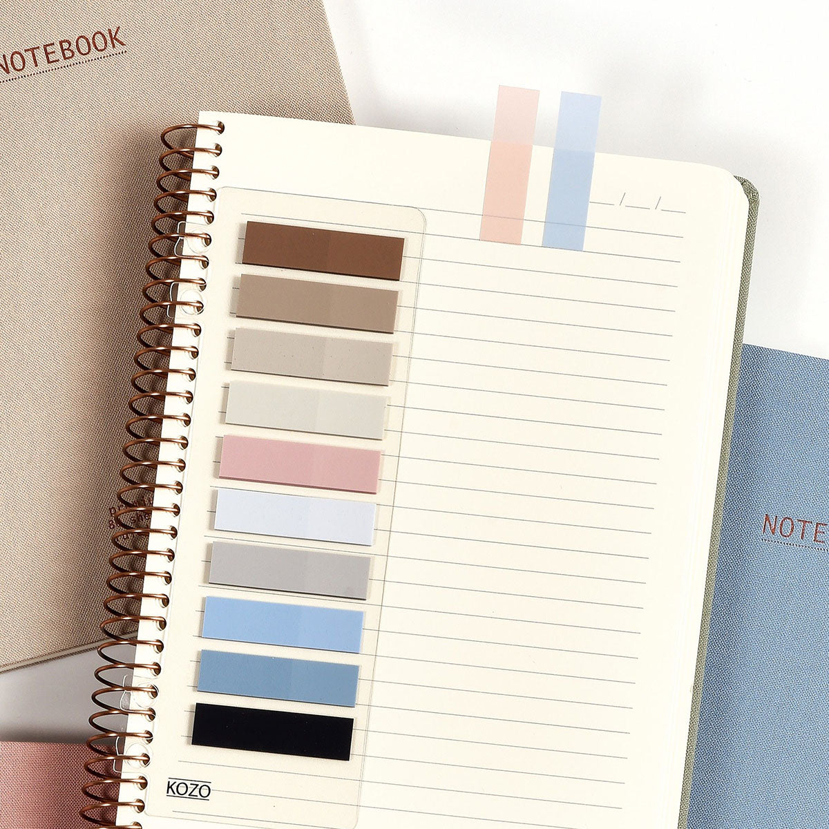 Kozo Index Tabs 12x44 mm 10 Colors Beach - image 3
