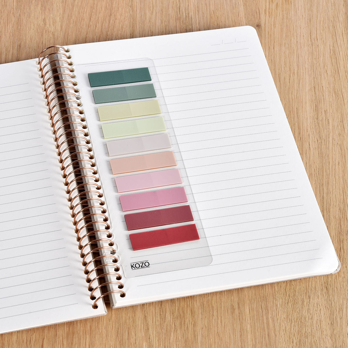 Kozo Index Tabs 12x44 mm 10 Colors Blush - image 4