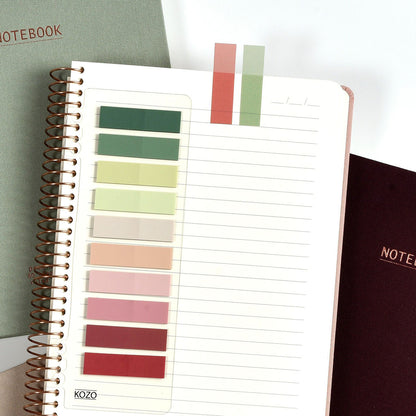 Kozo Index Tabs 12x44 mm 10 Colors Blush - image 3