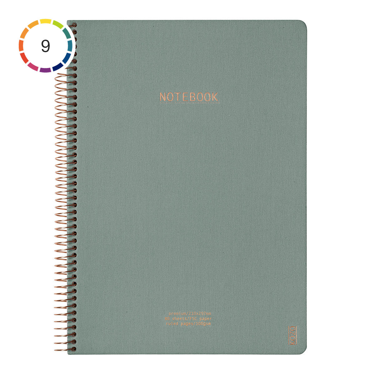 Kozo Premium A4 Notebook Ruled 160 Pages - image 1