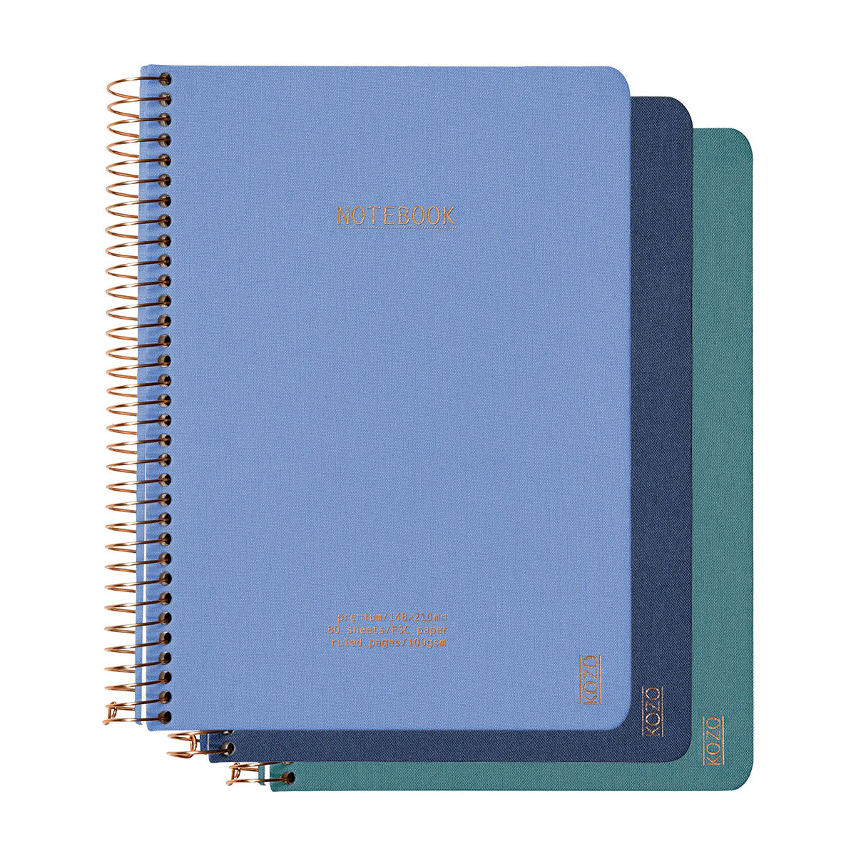 Kozo Premium A5 Notebook Ruled 160 Pages - image 2