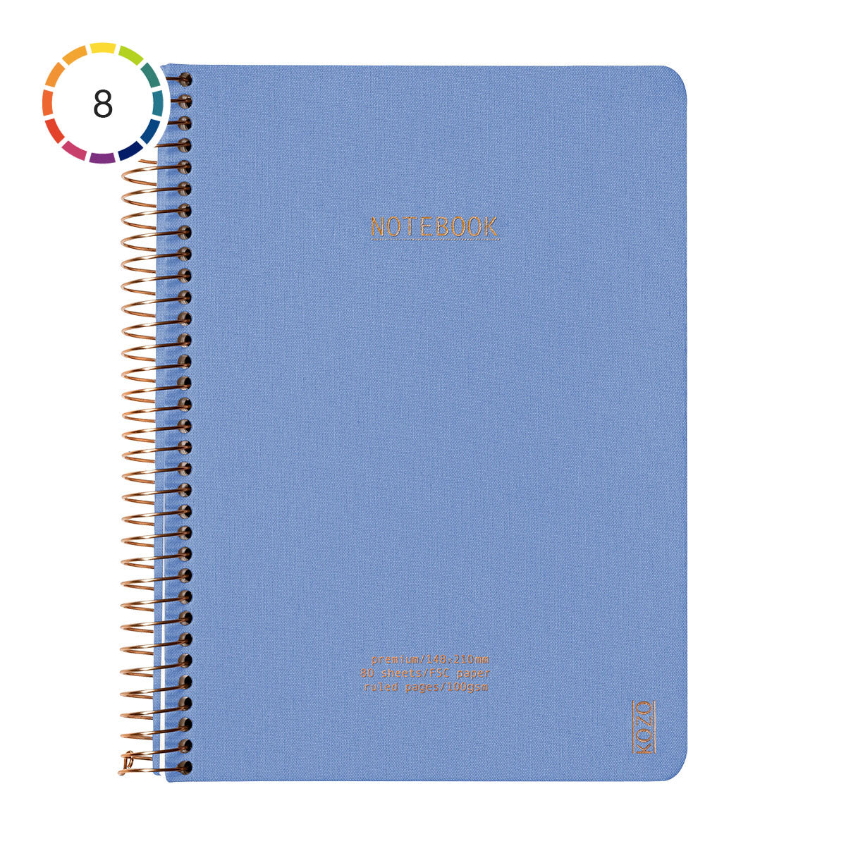Kozo Premium A5 Notebook Ruled 160 Pages - image 1