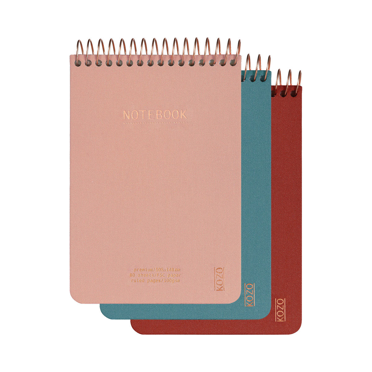 Kozo Premium A6 Notebook Ruled 160 Pages - image 2