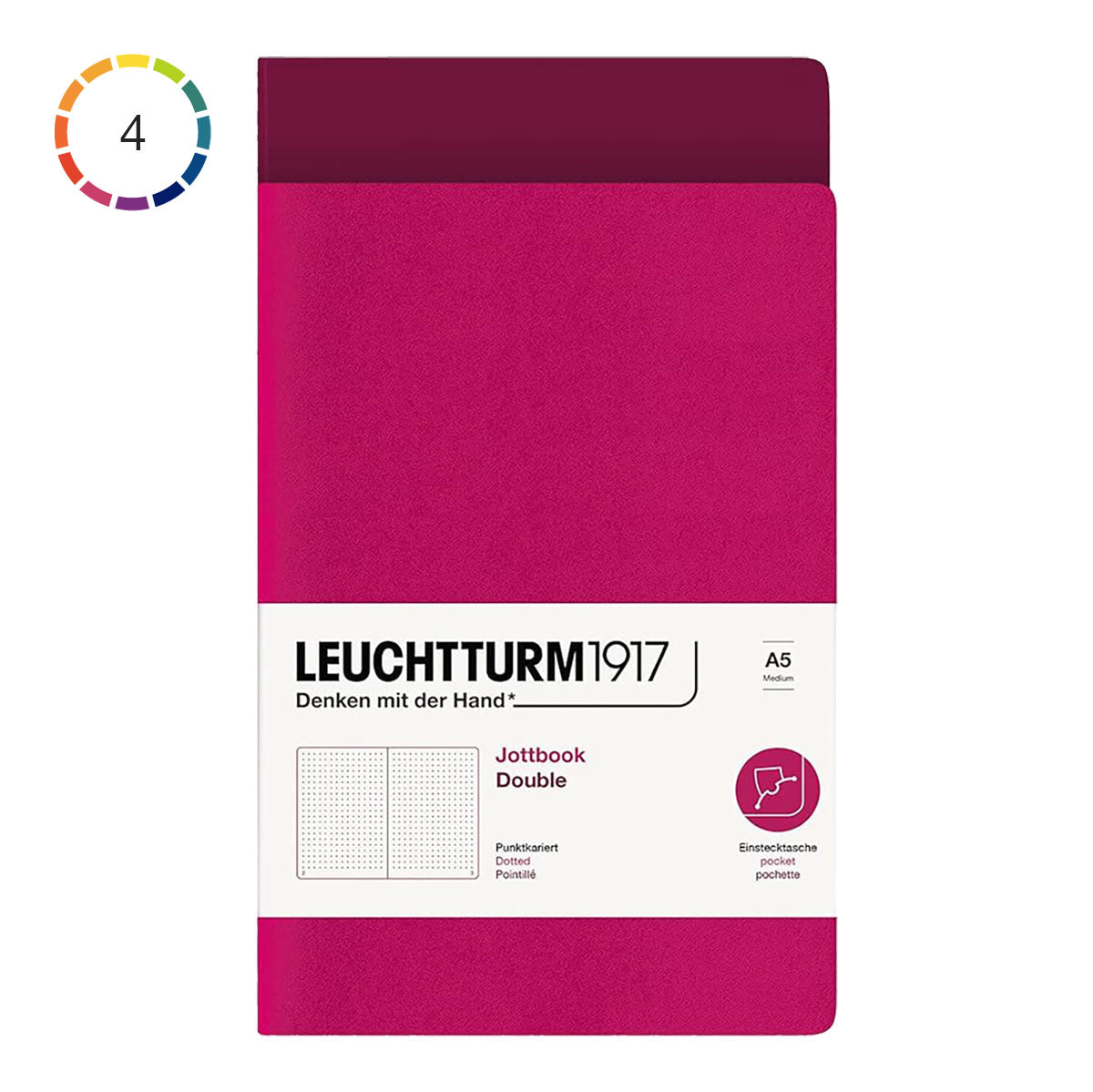 Leuchtturm1917 Jottbook A5 Pack of 2, Dotted - image 1
