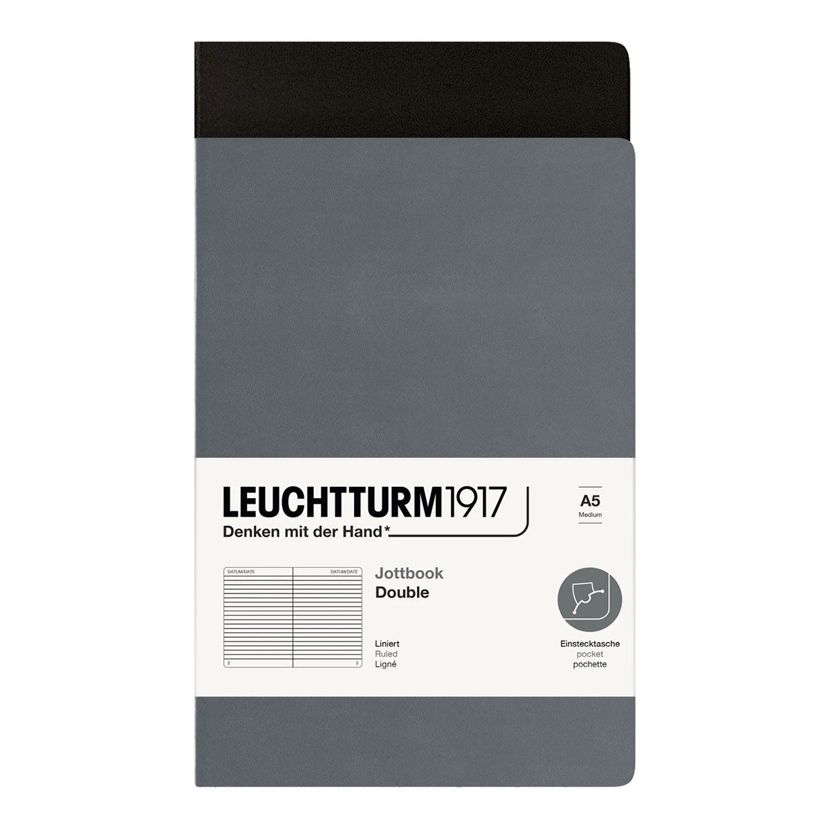 Leuchtturm1917 Jottbook A5 Pack of 2, Ruled - image 2