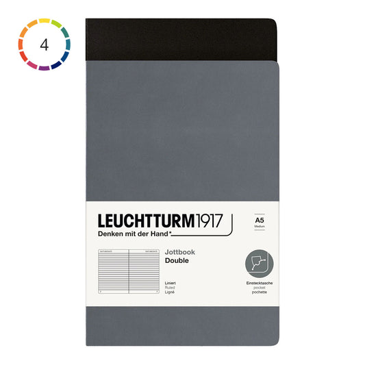 Leuchtturm1917 Jottbook A5 Pack of 2, Ruled - image 1