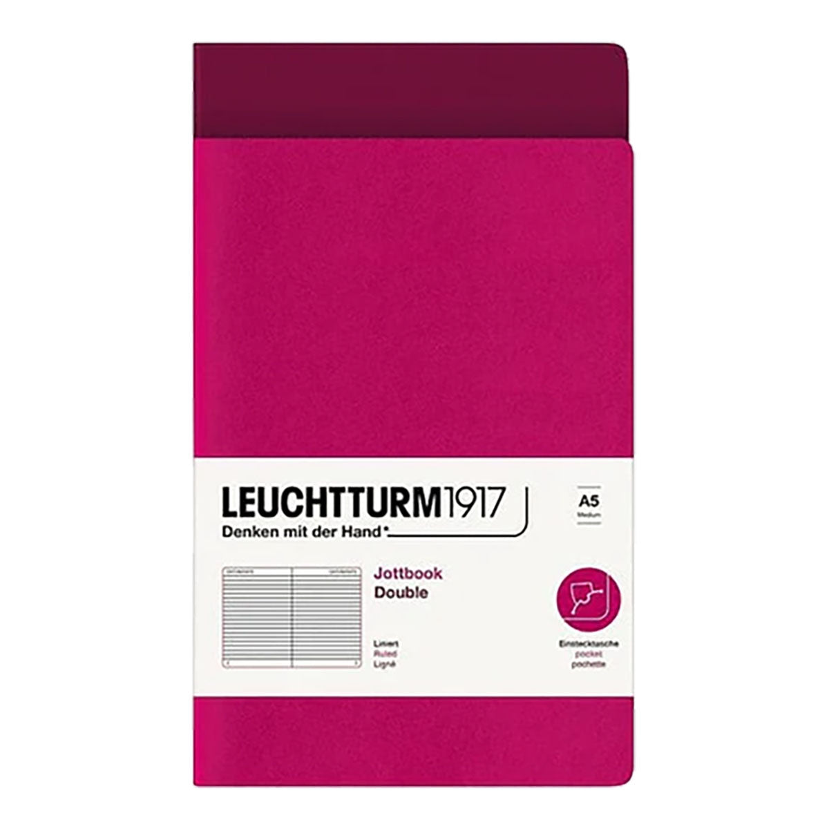 Leuchtturm1917 Jottbook A5 Pack of 2, Ruled - image 3
