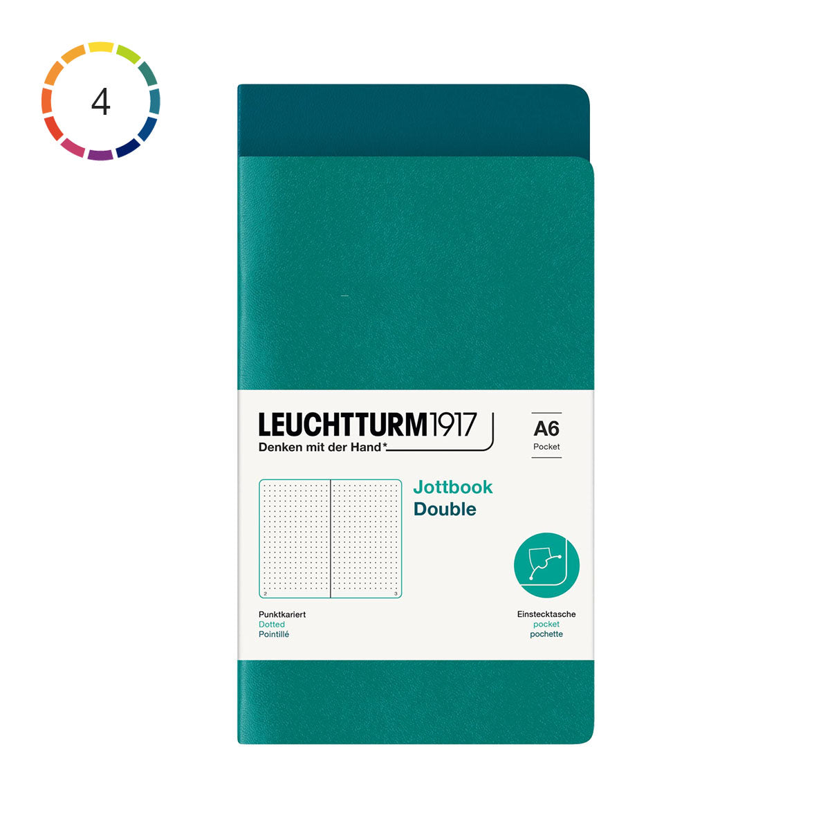 Leuchtturm1917 Jottbook A6 Pack of 2, Dotted - image 1