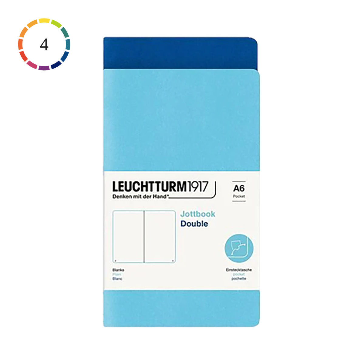 Leuchtturm1917 Jottbook A6 Pack of 2, Plain - image 1