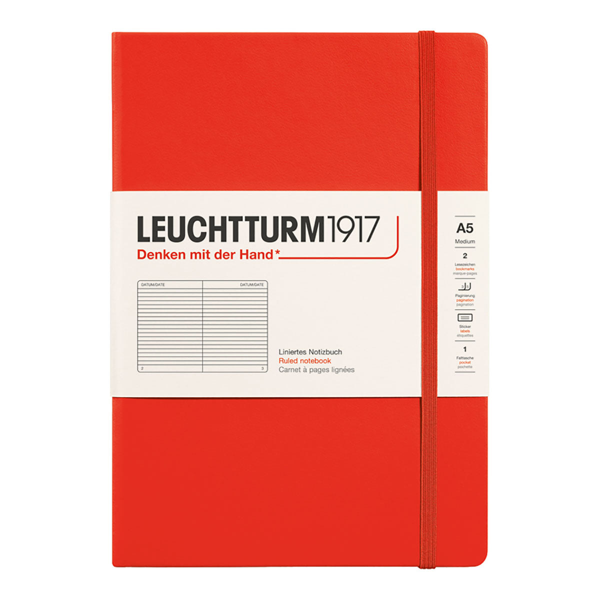 Leuchtturm1917 Notebook A5 Hard Cover, Ruled - image 12