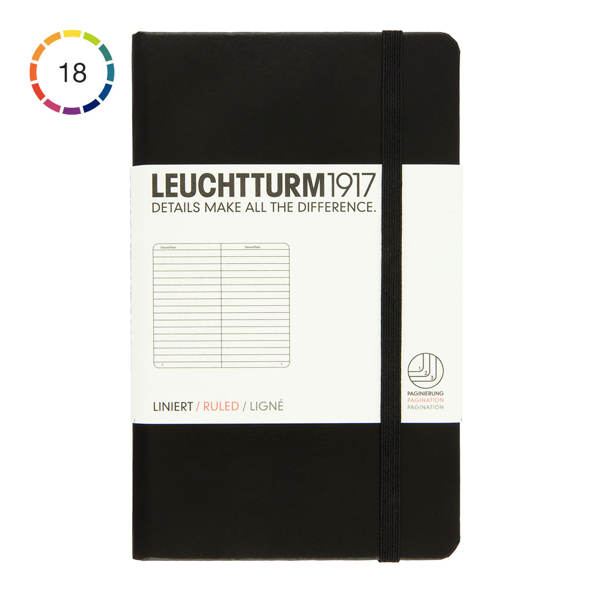 Leuchtturm1917 Pocket Notebook A6, Ruled - image 1